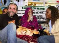 Aminatou Haïdar. Présidente du collectif des défenseurs sahraouis des droits de l'homme : « Je suis à mon trentième jour, le c'ur, les reins' peuvent lâcher à tout moment »