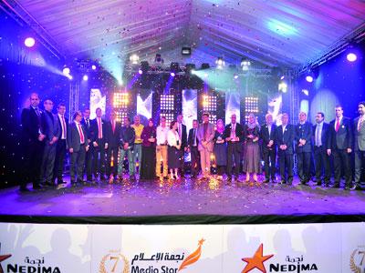 Personnalités de la presse honorées et lauréats récompensés Nedjma célèbre la 7e édition de Medias star