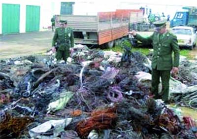 32 tonnes de cuivre saisies