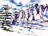 Voir la neige au lac Agoulmim