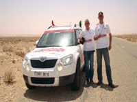 LIBERTé Y A PRIS PART à BORD DU SKODA 4X4 YETI ADVENTURE Rallye des Médias acte IV : caravane to South Tunisia