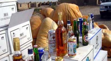 حجز 17 ألف قارورة مشروبات كحولية بمستغانم