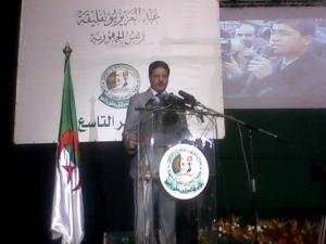 Le maire de aghlal au 9ème congrés du FLN