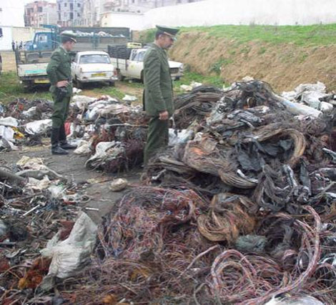 حجز 74 طنا من النفايات النحاسية بسيدي بلعباس منذ بداية 2013