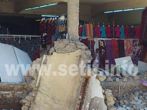 Effondrement partiel d'un immeuble au centre-ville de Sétif