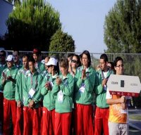 Lever du drapeau algérien au village méditerranéen