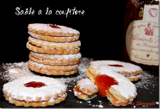 sablé à la confiture