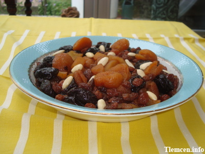 Plat aux fruits secs