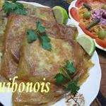 Bourek Annabi au thon, et salade de radis.