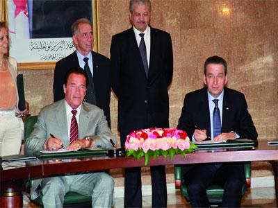 Amara Benyounès et Arnold Schwarzenegger face au défi écologique L'ONG Regions of Climat action R20 s'installe à Oran