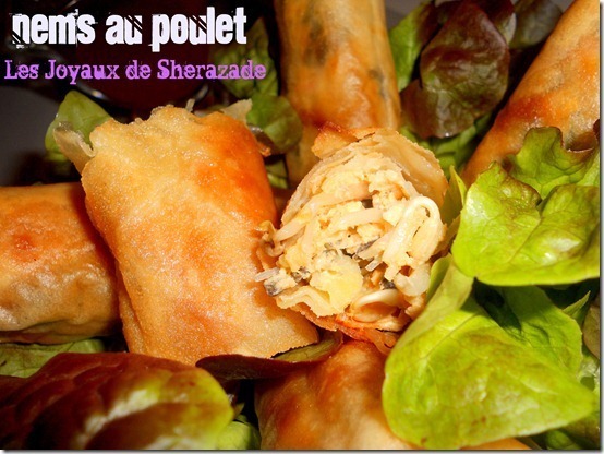 Recette de nems  poulet