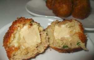كريات البطاطس بالجبن و التونة
