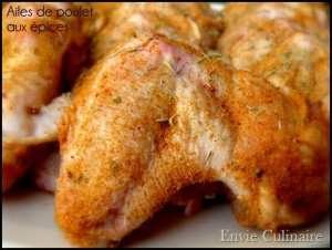 Ailes de poulet à la crème fraiche