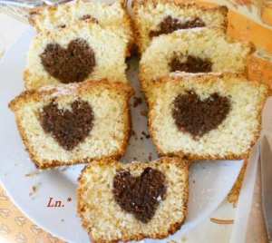 cake au yaourt au coeur chocolat