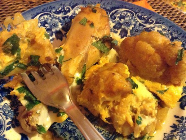 Chou-fleur au poulet au four