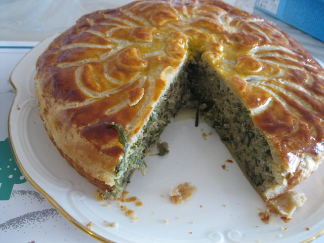 Tourte à la viande hachée et persil