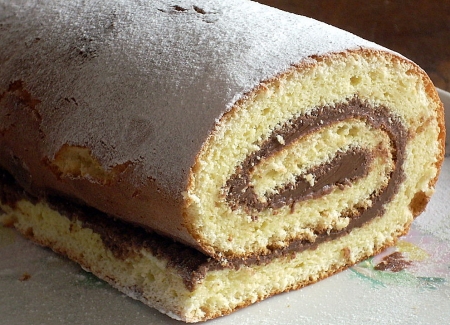 Gâteau roulé au chocolat
