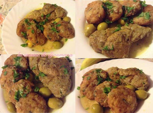 Sfiria à la viande en sauce blanche