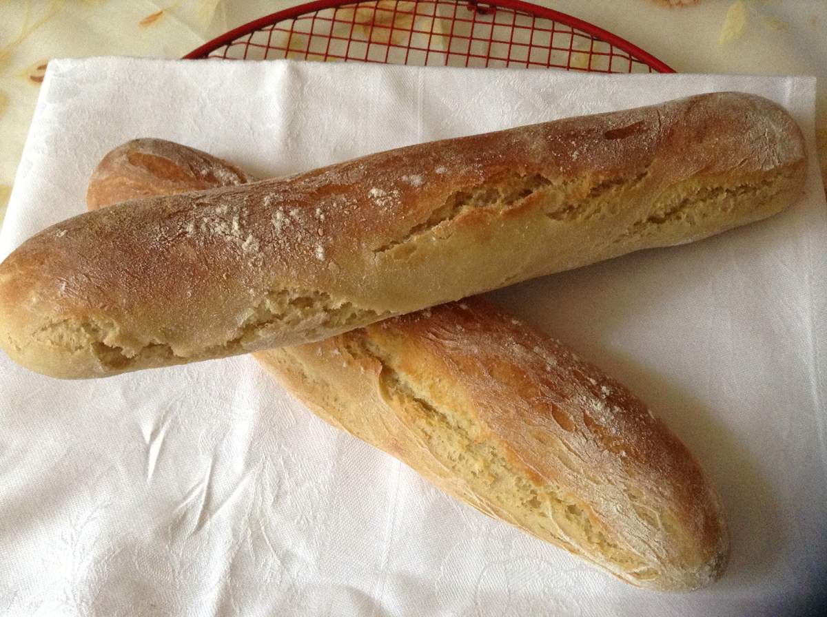 Baguettes de pain maison