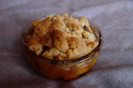 crumble au caramel