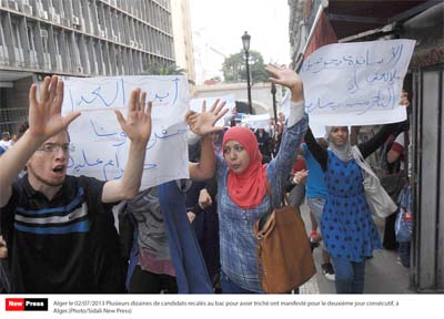 44,78% de réussite au baccalauréat et 48% au BEM