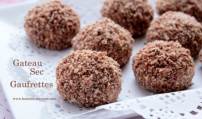 gateau algerien secs aux gaufrettes