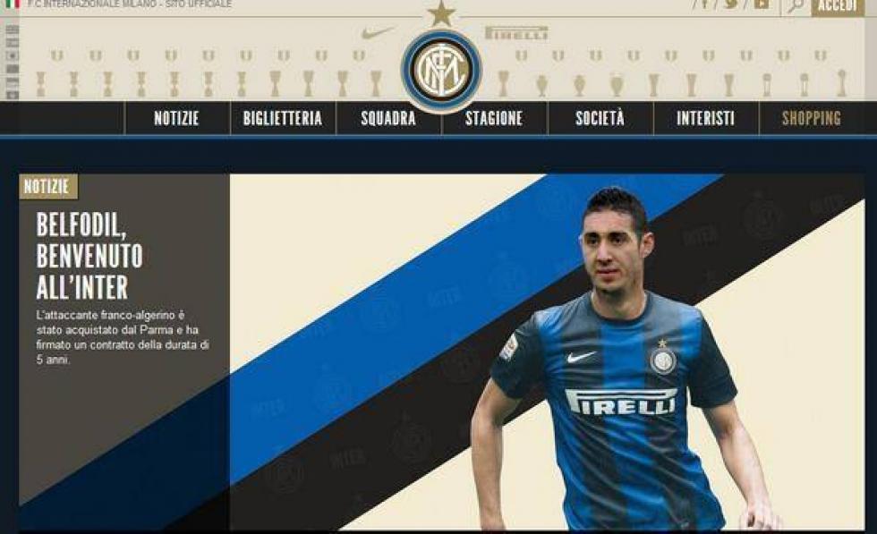 الموقع الرسمي ل النيراتزوري يرحب ببلفوضيل في الأإنتر ويؤكد أصوله المستغانمية