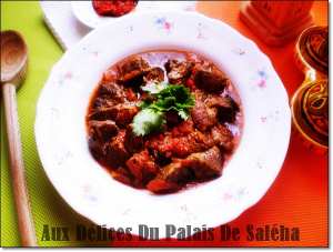 kebda m'charmla (Foie aux oignons vinaigrés)