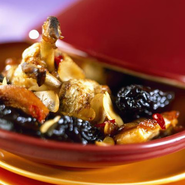 Tajine de poulet aux pruneaux