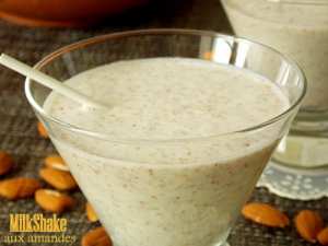 recette de Milkshake aux amandes.