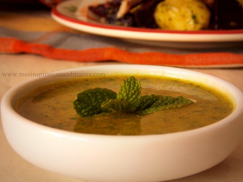 la salsa verde - sauce verte.