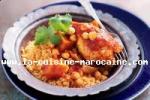 Couscous de poulet aux pois chiches et au potiron