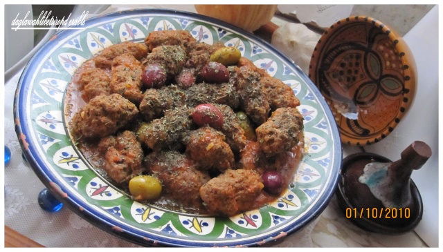 Tajine hout / tajine de poisson...sans poisson!!