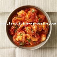 Crevettes à la sauce tomate épicée