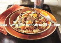 Tajine de boeuf aux abricots et pignons
