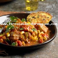 Tajine de veau aux pois chiches