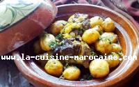 Tajine de boeuf aux petites pommes de terre