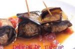 Rouleaux d'aubergines au boeuf