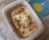 Escalope farcie à la viande hachée