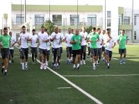 Algérie-Guinée (amical) : séance de décrassage des Verts à Sidi Moussa