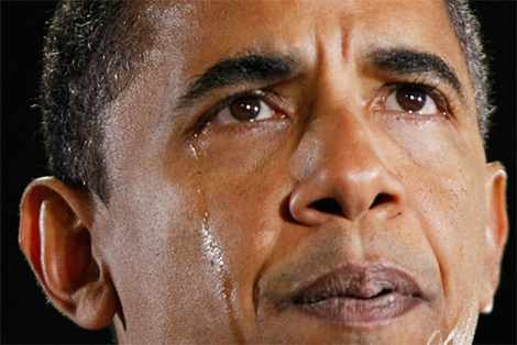 أوباما يبكي خادما أسوَد في البيت الأبيض