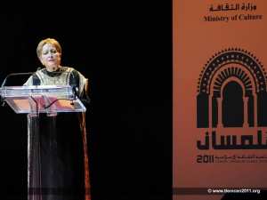 International official opening ceremony  Address of Mrs Khalida Toumi, minister of Culture