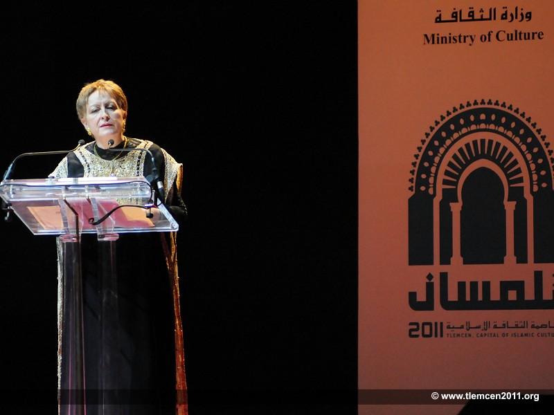 Allocution de Mme Khalida Toumi, ministre de la Culture lors de l’ouverture de la manifestation «Tlemcen, Capitale de la Culture islamique, 2011»