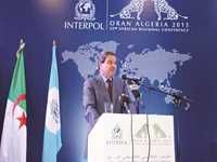 Abdelghani Hamel à la Conférence africaine d'Interpol 