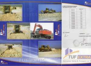 carriere et gisement de tuf