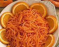 Salade de carottes râpées à l'orange