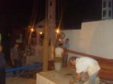 Lemroudj, intervention sur le puits d'eau potable