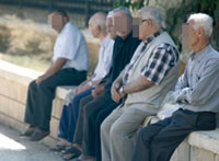 Personnes 'g'es Dur, le cr'puscule de la vie