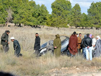 بسكرة/ تسجيل حادثي مرور وسيول الأمطار تغمر أنسجة عمرانية وخلل كهربائي
