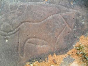 الرياح تكشف الغبار عن لوحة فنية من العصر البدائي